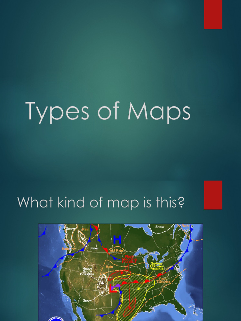Types of Maps: General, Thematic, Topographic | PDF