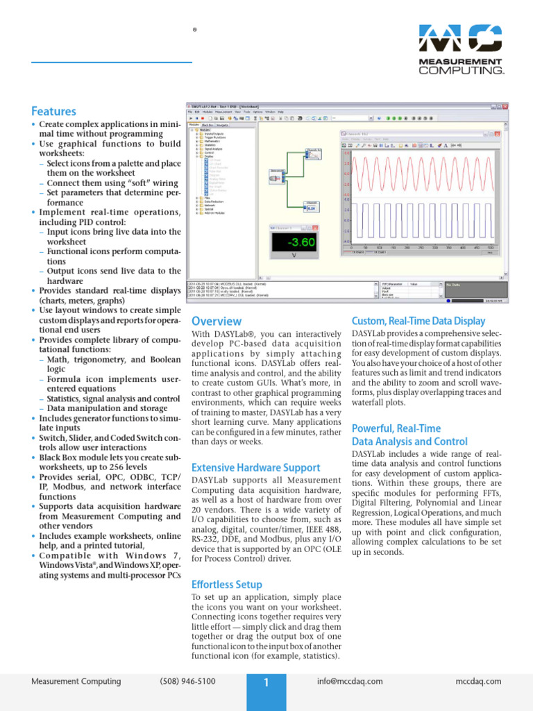 DASYLab: Real-Time Data Acquisition Software | PDF | Microsoft Windows ...