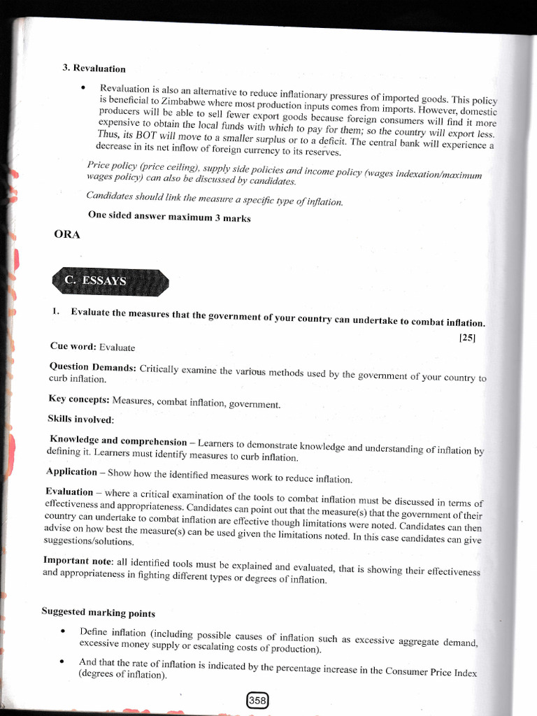 Government Measures to Combat Inflation | PDF | Economic Policy ...