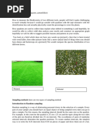 Quadrat Sampling for Biodiversity Survey | PDF | Area | Length