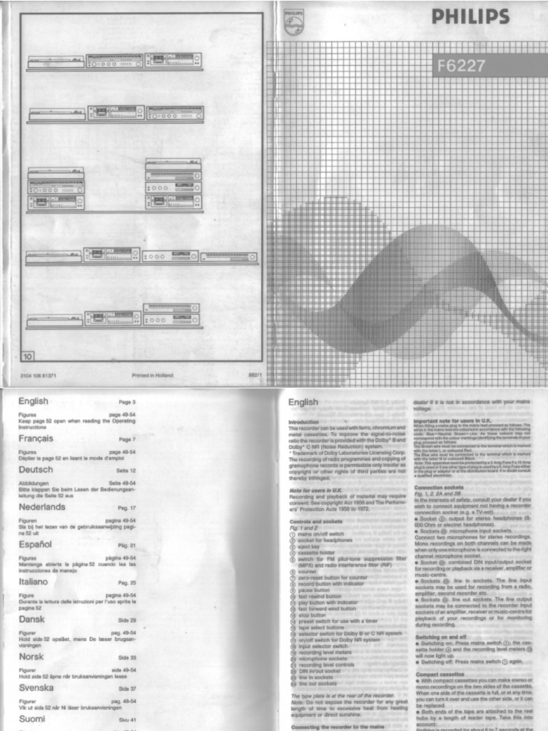 Philips F6227 Owners Manual | PDF