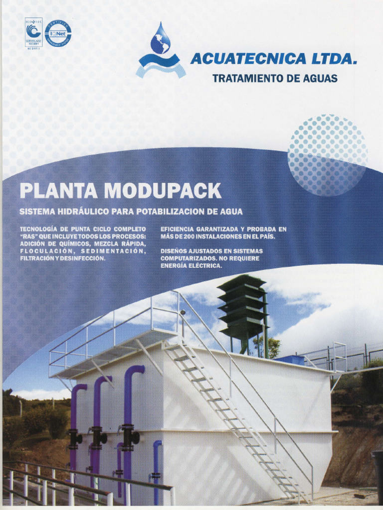 Planta MODUPACK: Tratamiento de Aguas Eficiente | PDF | Agua