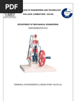 THERMAL ENGINEERING LAB MANUAL