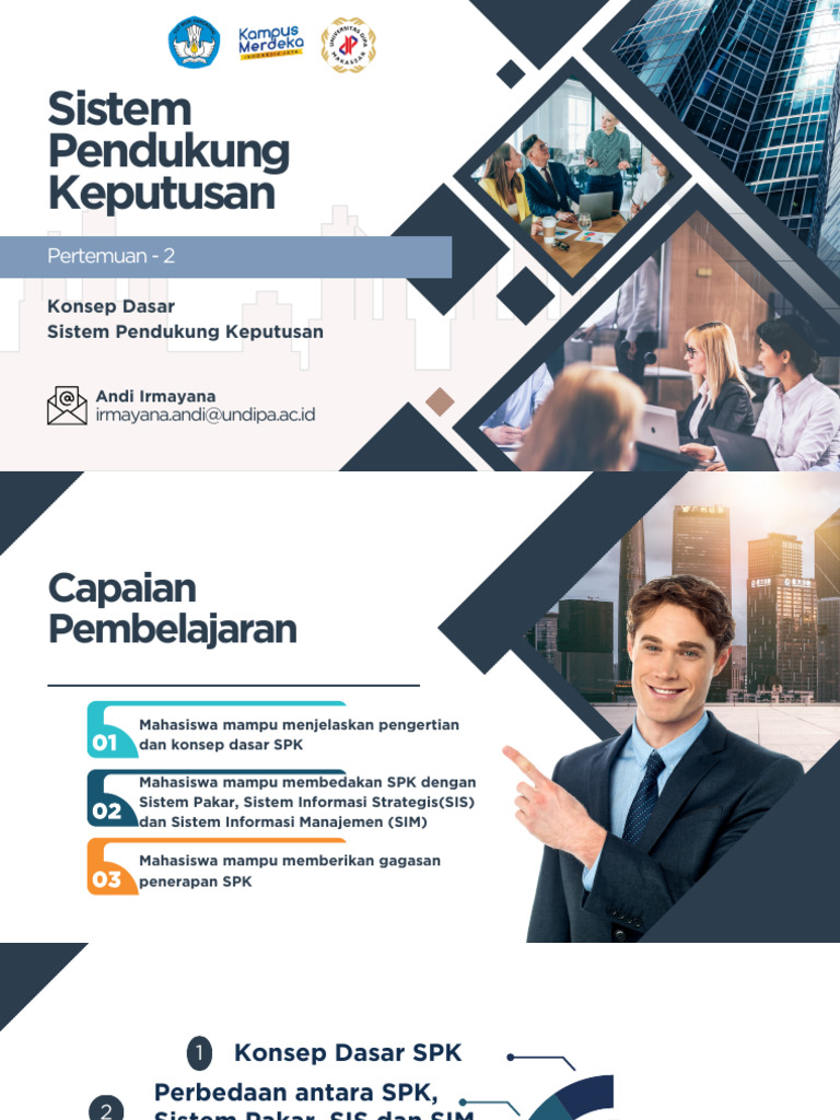 Konsep dan Tipe Sistem Pendukung Keputusan | PDF