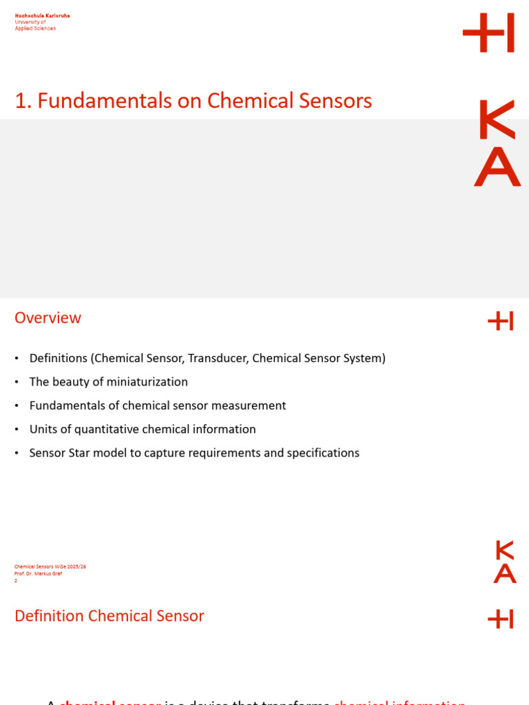 Chemical Sensors Fundamentals and Applications | PDF | Sensor ...