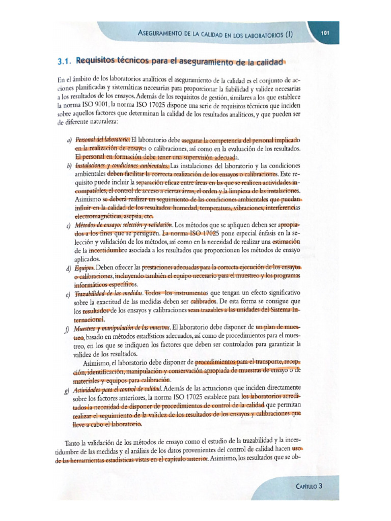 Aseguramiento de La Calidad en Los Laboratorios (I) | PDF