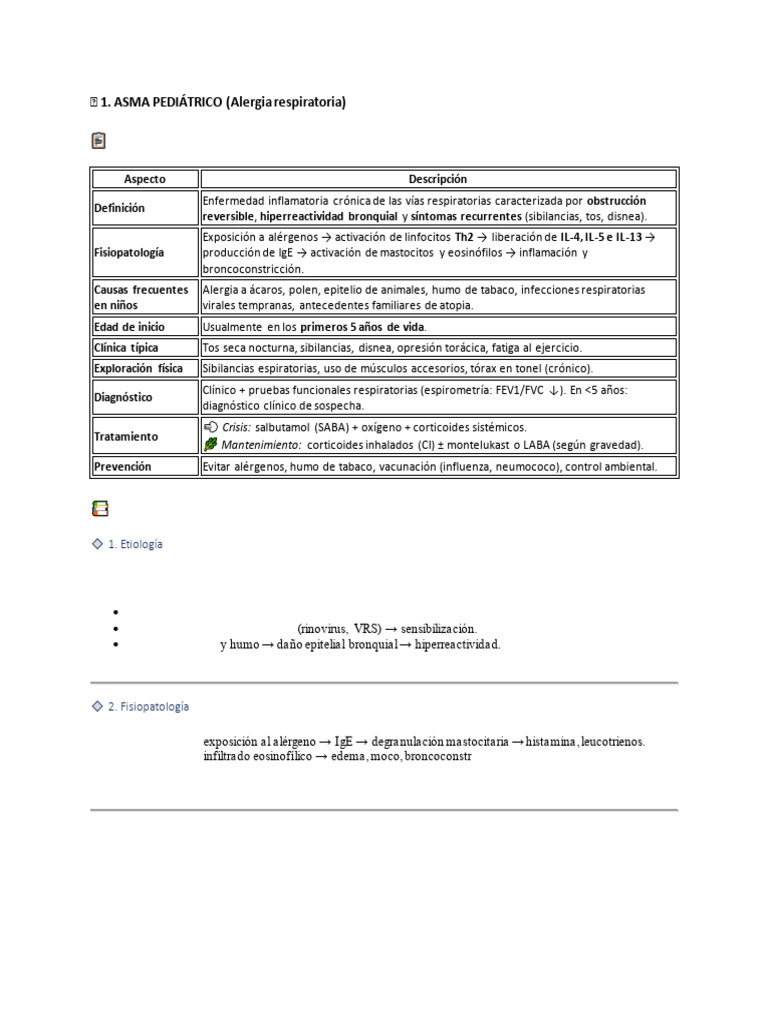 Asma y Alergias en Niños: Guía Completa | PDF | Alergia | Asma