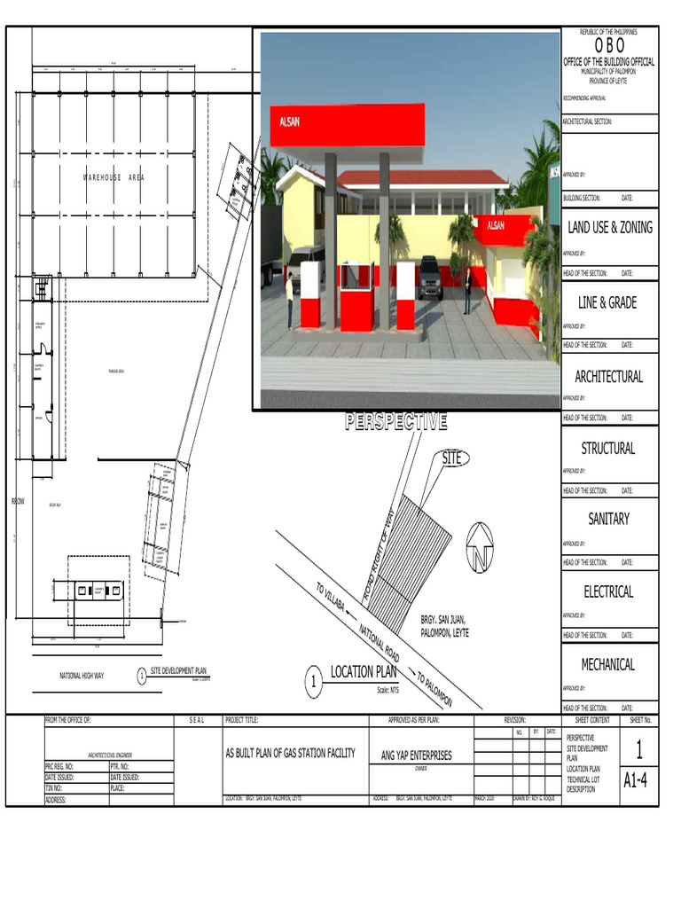 Gas Station Facility Site Plan | PDF