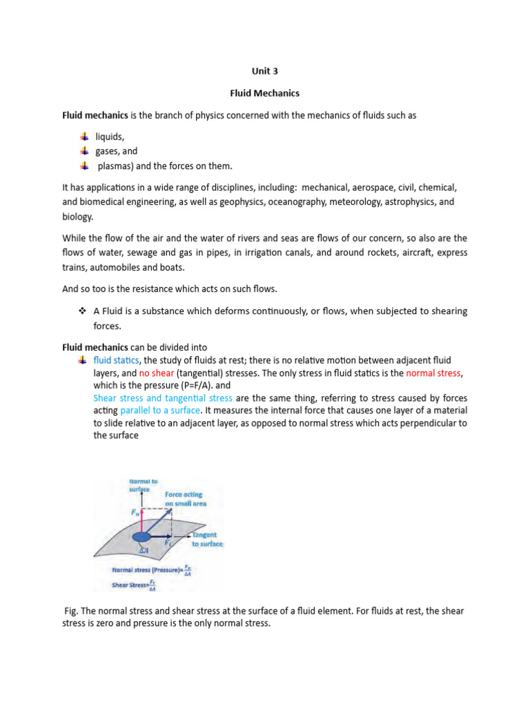 Fluid Mechanics: Principles and Applications | PDF | Pressure | Pascal ...