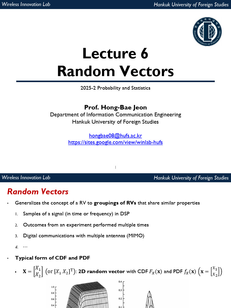 Random Vectors and Their Properties | PDF | Covariance Matrix | Covariance