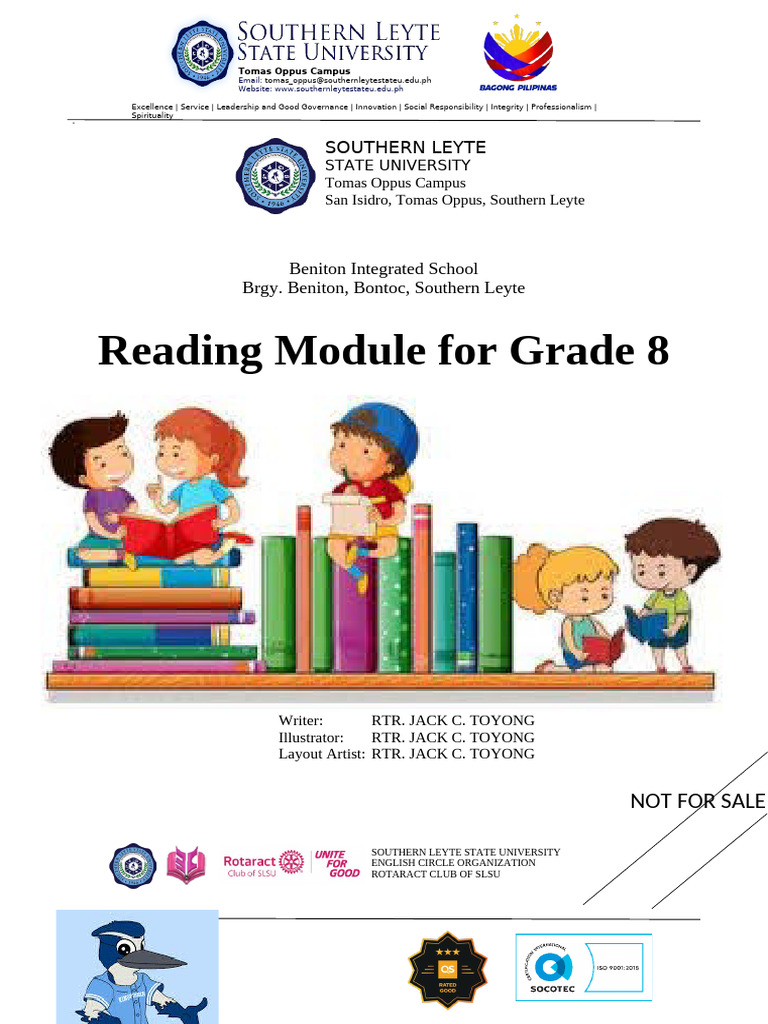 Grade 8 Reading Module: Root Words Guide | PDF | Verb | Word