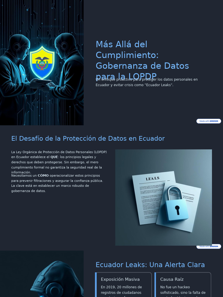 Gobernanza de Datos y LOPDP en Ecuador | PDF | La seguridad informática ...