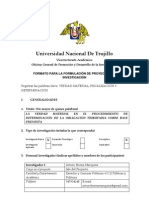 Modelo de Proyecto de Investigación