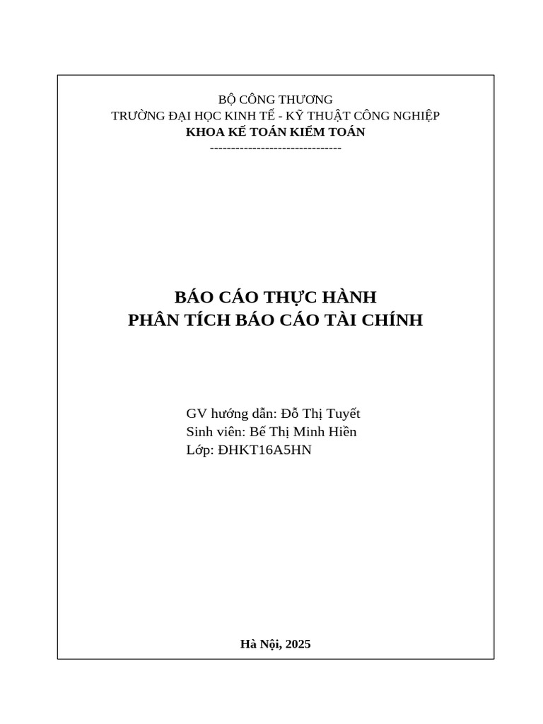 TH PTBCTC Vinamilk | PDF