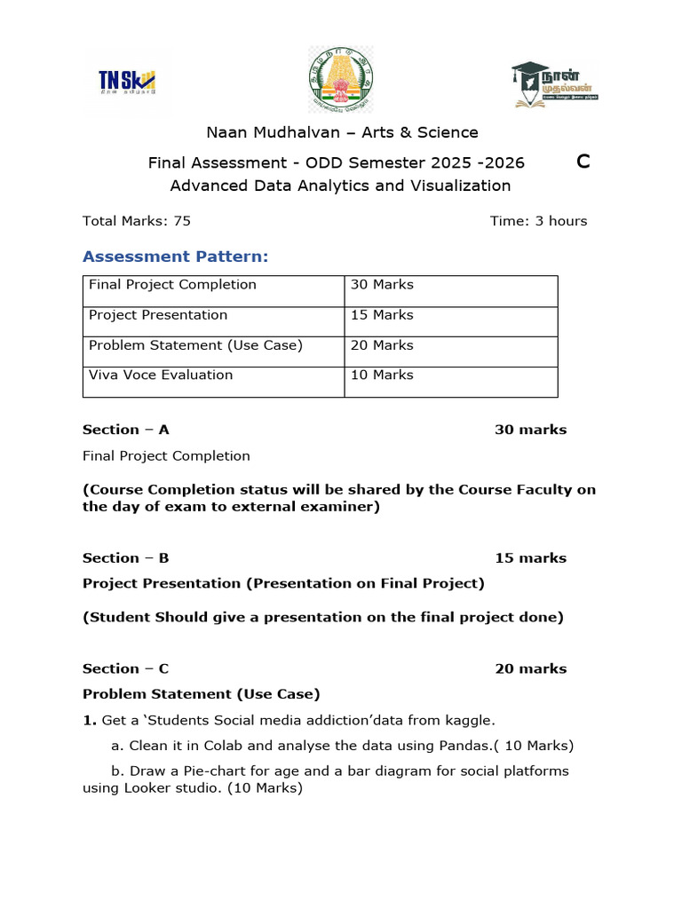 Advanced Data Analytics Assessment 2025 | PDF | Data Analysis | Data