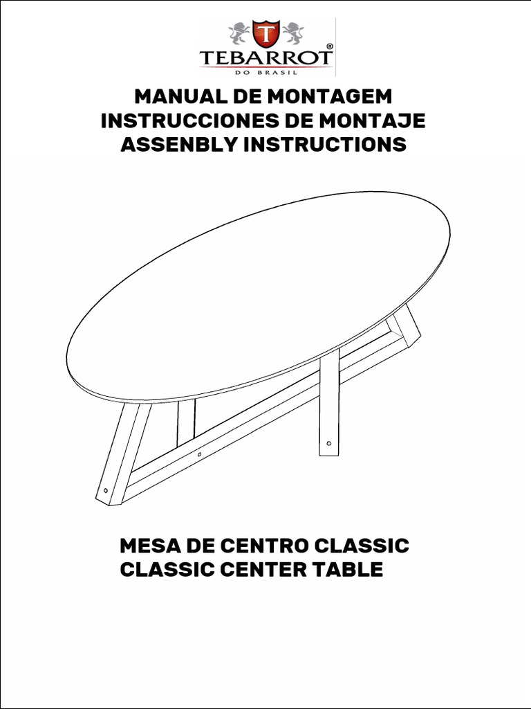 Manual de Montagem Mesa Classic | PDF