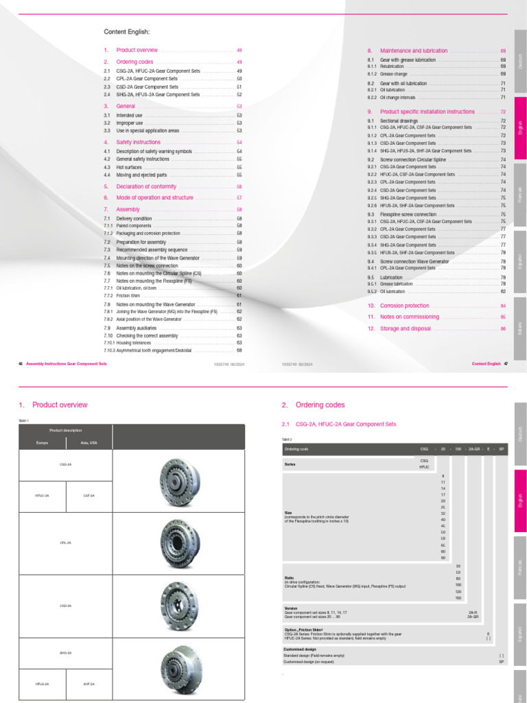 Gear Component Sets Assembly Guide | PDF | Gear | Machines