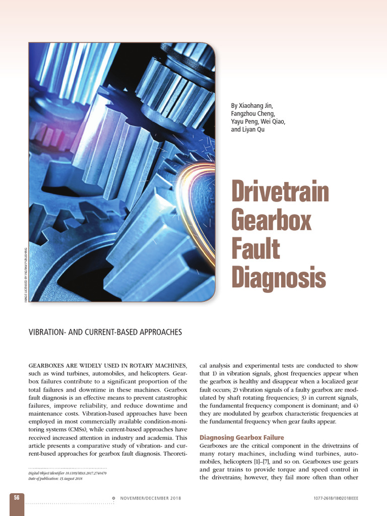 Gearbox Fault Diagnosis Methods | PDF | Spectral Density | Phase (Waves)