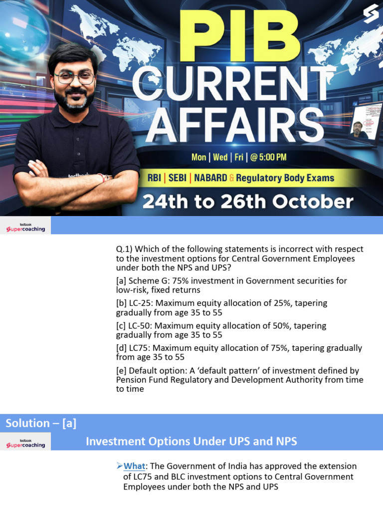 PIB 24th To 26th October | PDF | Forests