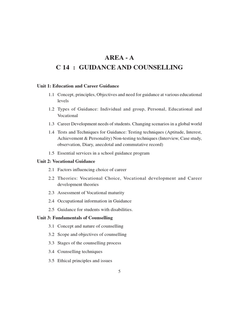 Guidance and Counselling Overview | PDF | Vocational Education | Schools