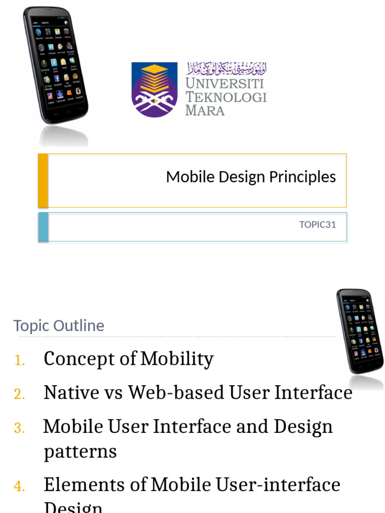 Mobile Design Principles Explained | PDF | Cross Platform Software ...