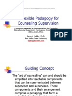 A Flexible Pedagogy For Counselling Supervision
