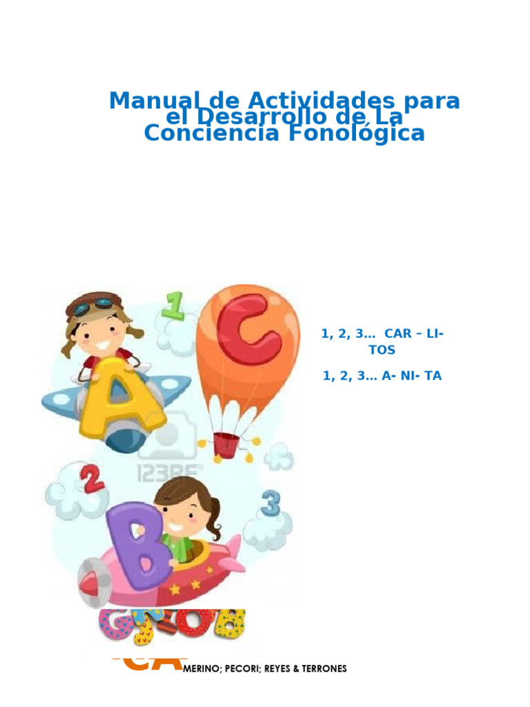 Actividades para Desarrollar Conciencia Fonológica | PDF | Sílaba ...