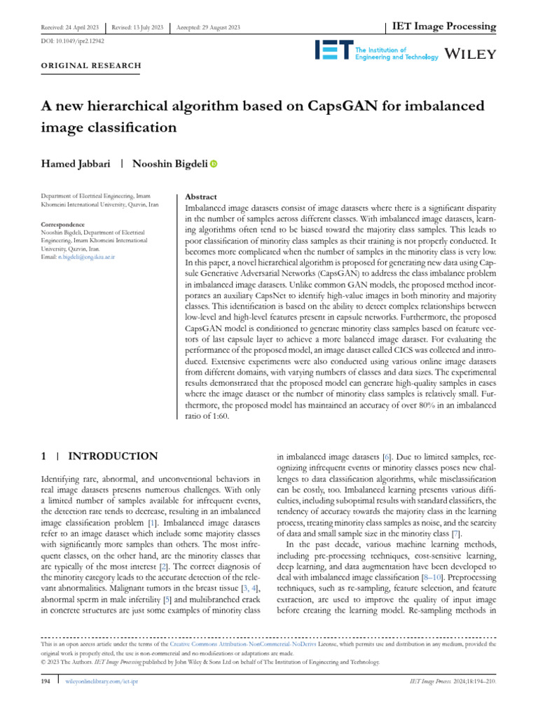 A New Hierarchical Algorithm Based on CapsGAN for | PDF | Deep Learning ...