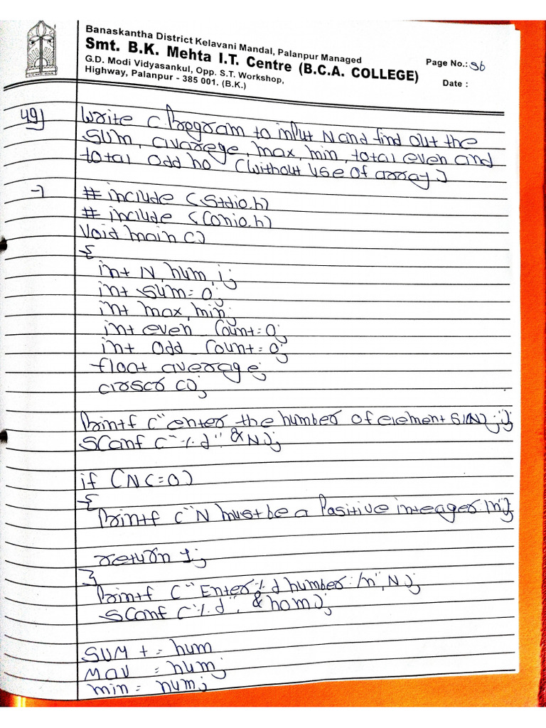49 To 53 (C Program) | PDF