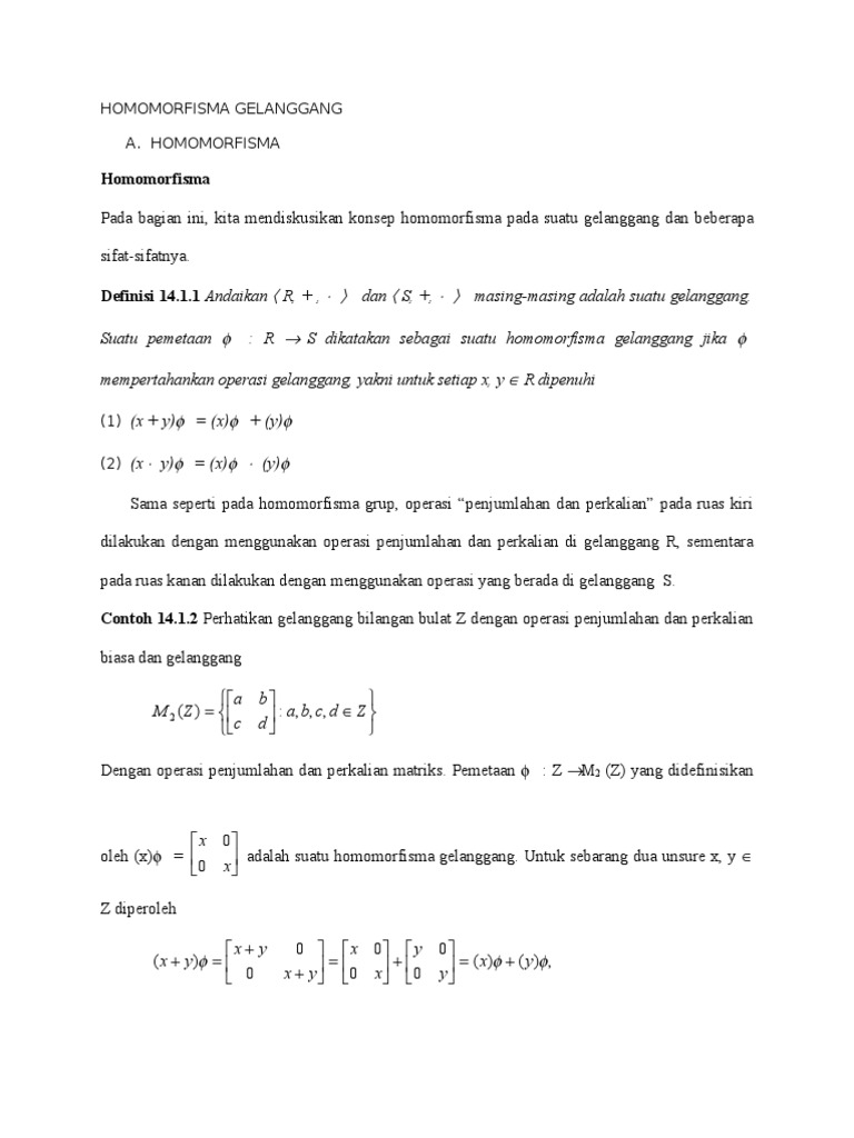 Homomorfisma Gelanggang