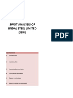 Jindal Steel - Swot Analysis