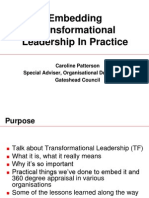 Transformationalleadershippresentationby Caroline Patterson Feb 2007