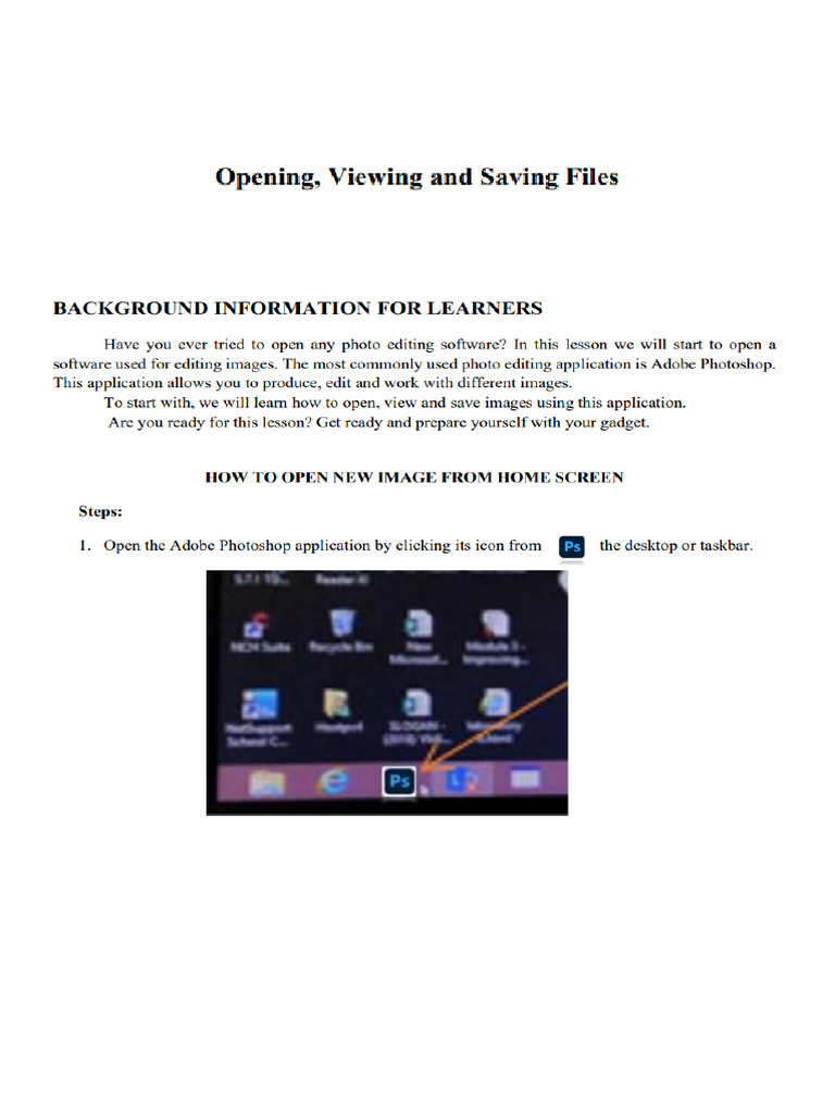Opening, Viewing and Saving Files | PDF