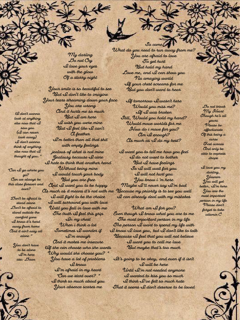 Love and Insecurity Poem | PDF