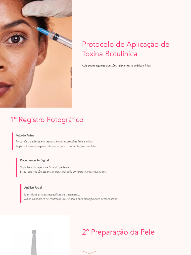 Protocolo de Aplicação de Toxina Botulínica | PDF