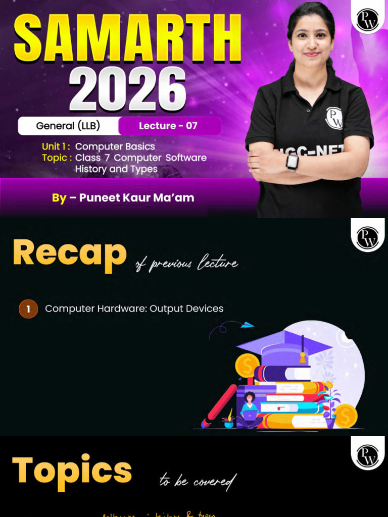 Computer Basics 07 Class Notes PDF | PDF