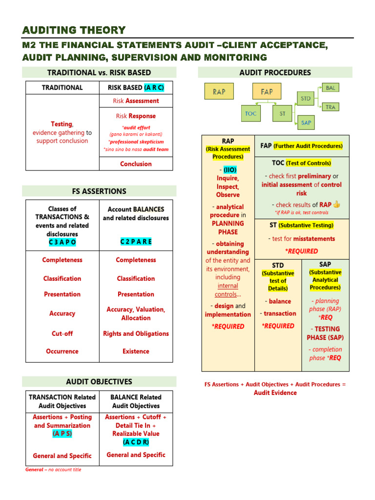 M2 FS Audit Notes | PDF | Audit | Business