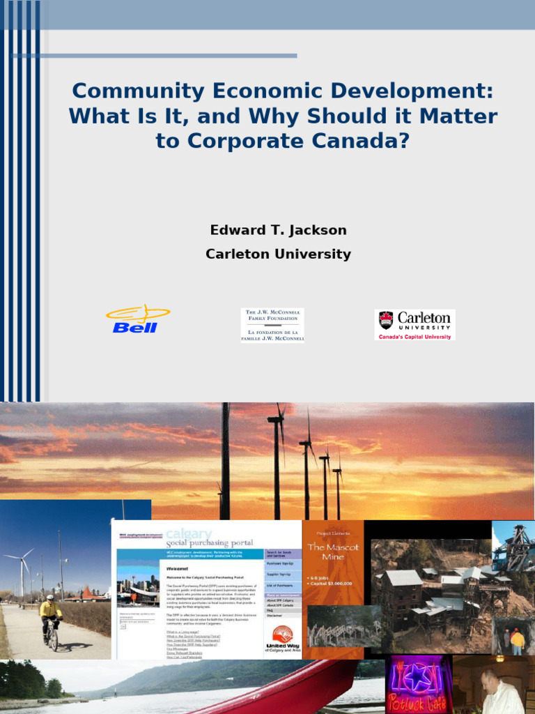 Understanding Community Economic Development | PDF | Corporate Social ...