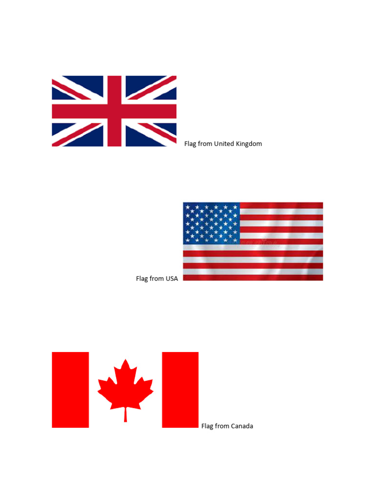 Flag From English Speaker Countries | PDF