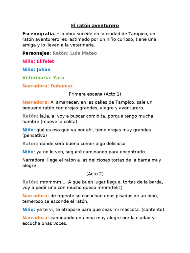 El Ratón Aventurero | PDF