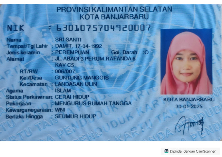 KTP Sri Santi Baru | PDF