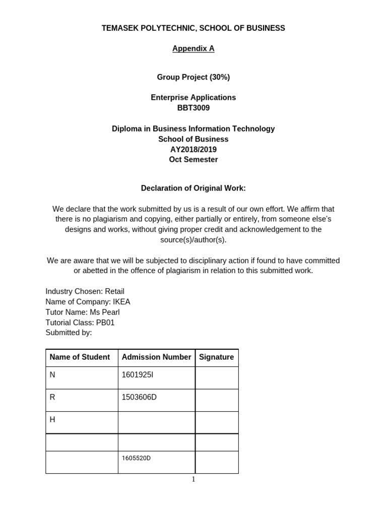 EA Group Project - Report | PDF | Enterprise Resource Planning ...