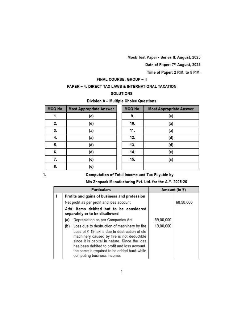 DT MTP 2 Sol | PDF | Taxes | Tax Deduction