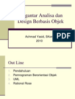 1 Pengantar Analisa Dan Design Berbasis Objek