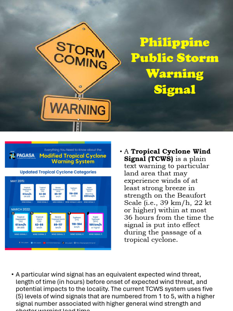Philippine Storm Warning Signals Explained | PDF | Natural Events ...