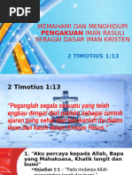 Pengakuan Iman Rasuli Katolik dan Protestan | PDF