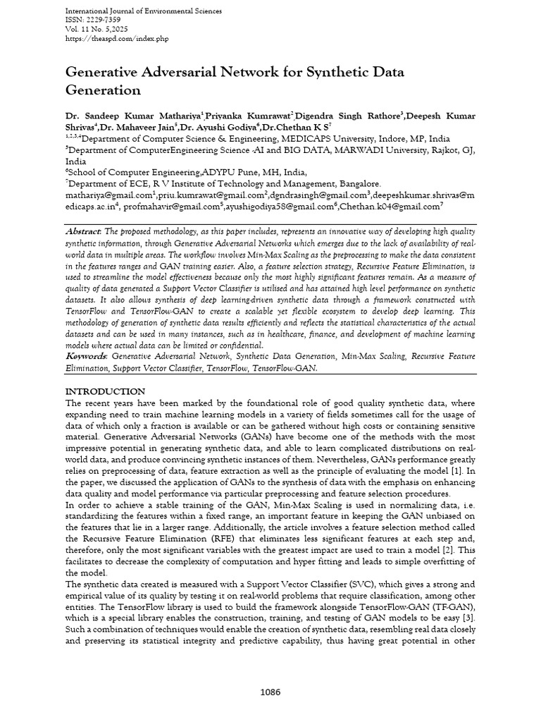 Generative Adversarial Network For Synthetic Data Generation | PDF ...