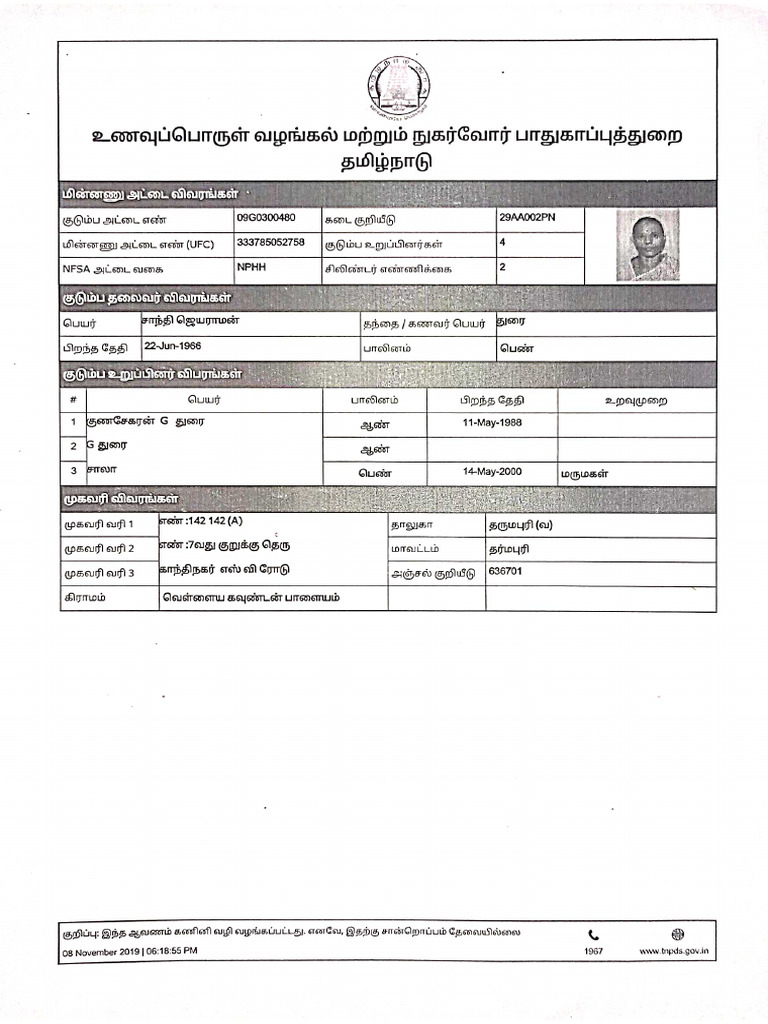 Ration Card | PDF