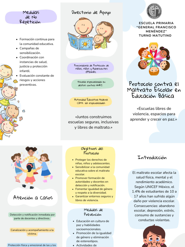 Protocolo contra el Maltrato Escolar | PDF | Abuso infantil | Violencia