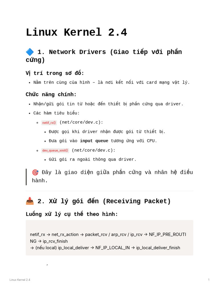 Linux Kernel 2.4 | PDF